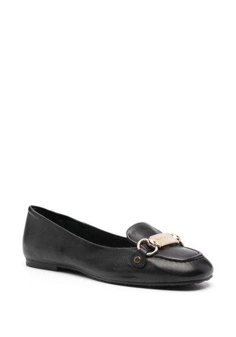 Ballerine con placca logo in nero di See by Chloé - donna SEE BY CHLOÉ | SB43031A999